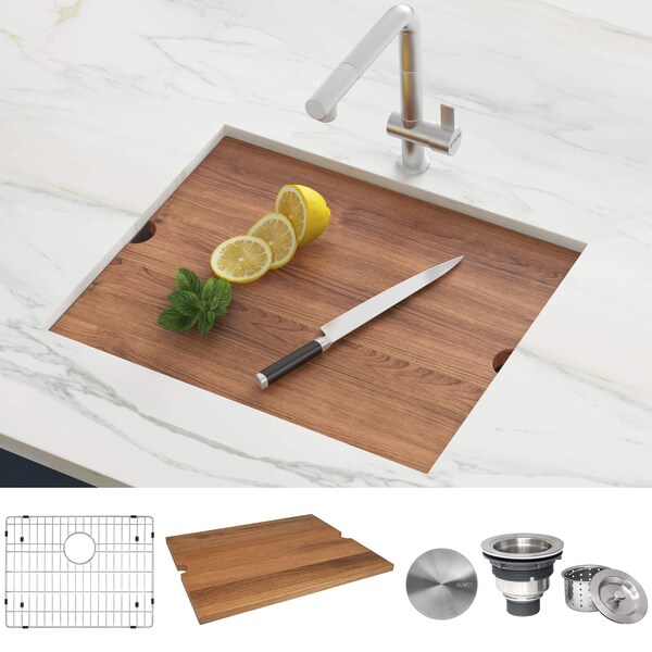 Ruvati Sink, Stainless Steel, 19" W x 18" L x RVH8319 - main